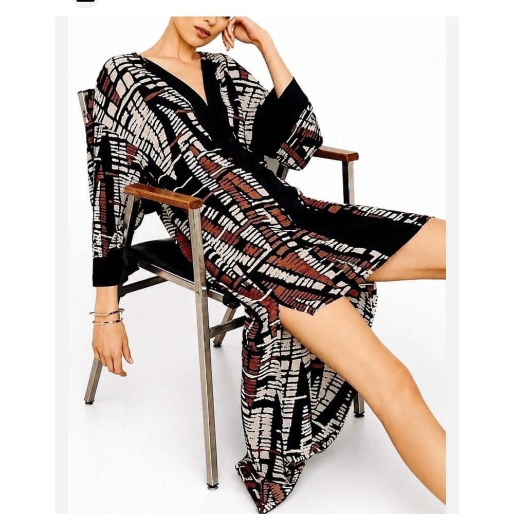 BCBGMAXAZRIA‎ High Low Statement Tunic Dress Size S Avant Garde Maximalist Chic